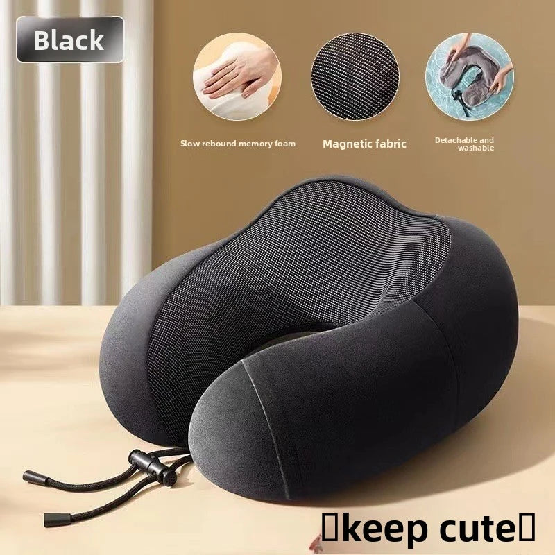 U Shaped Memory Foam Travel Neck Pillow - Soft & Comfortable for Travel