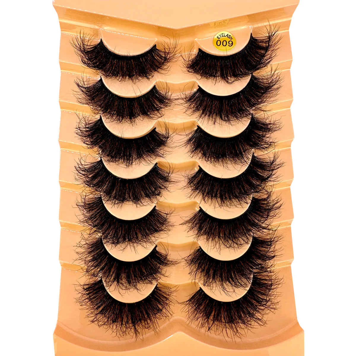 7 Pairs 3D Mink Full False Eyelashes Thick Dramatic Faux Lashes Wholesale Full Set