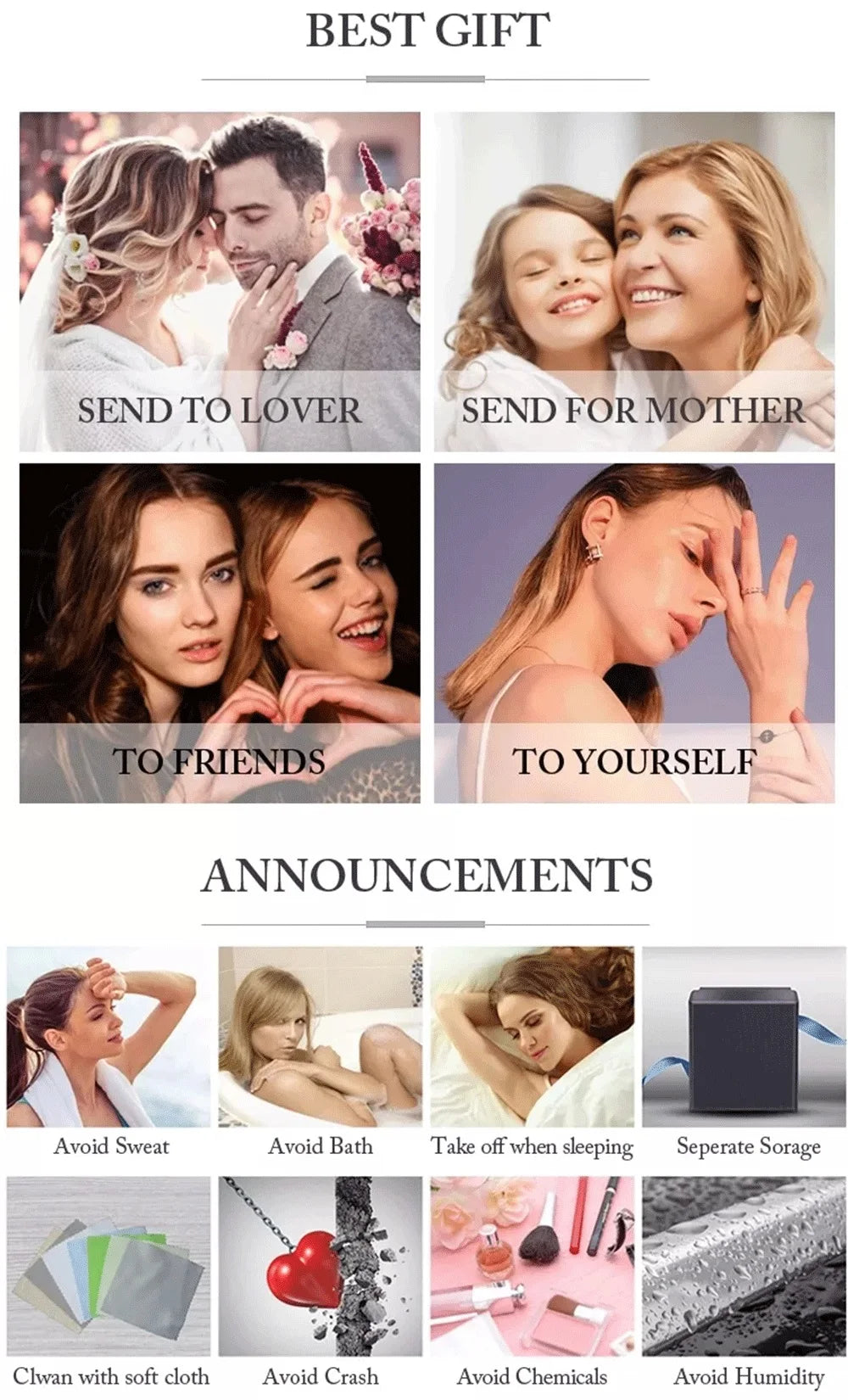 Oval Moissanite Drop Earrings-Detachable Ear cuff 925