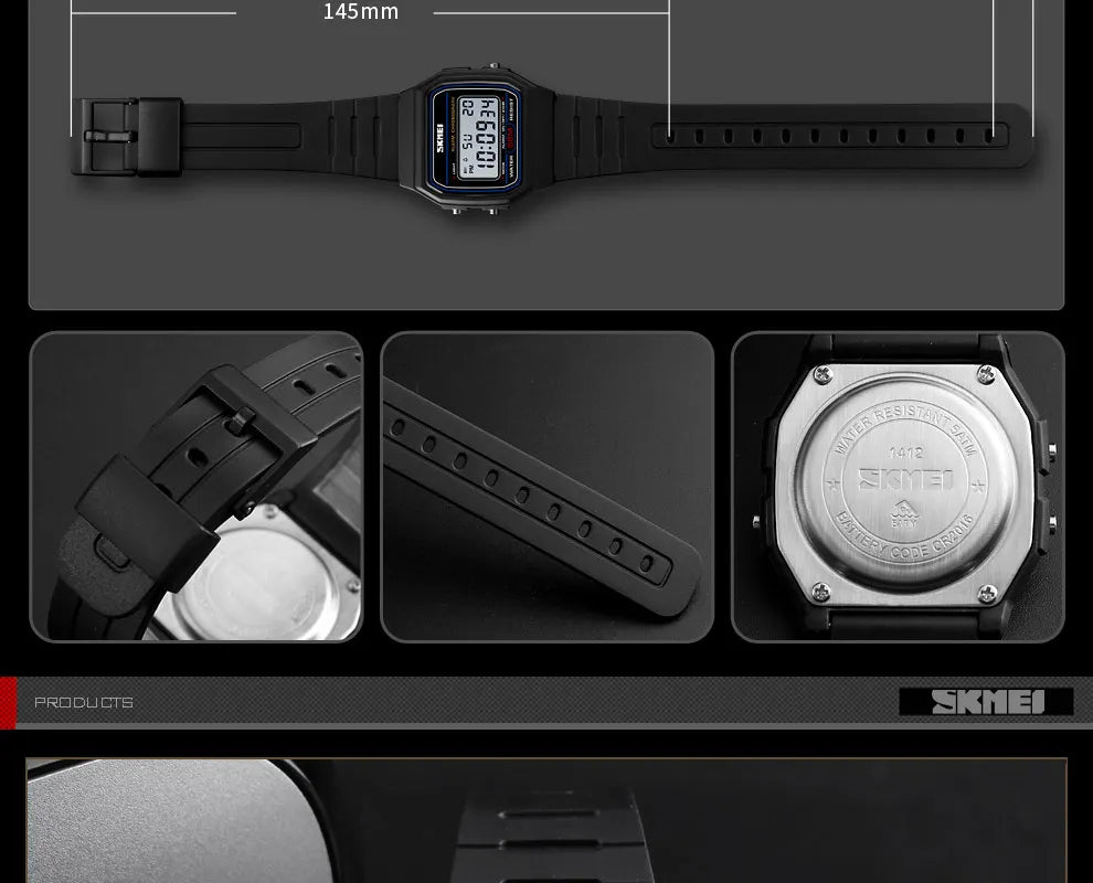 SKIMEI Women's Digital Watch Waterproof Sports Timepiece