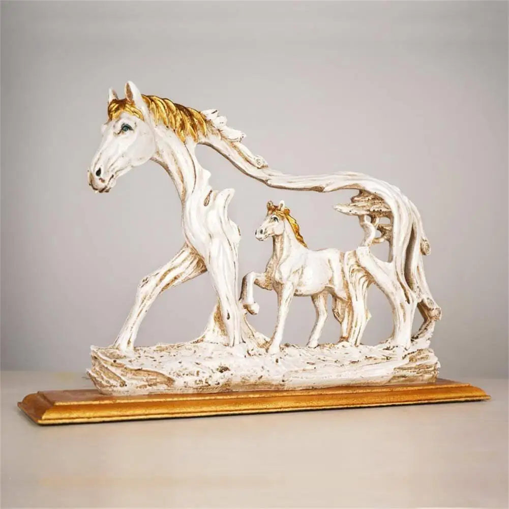 Horse Sculpture Resin Indian Galloping Horse Statue