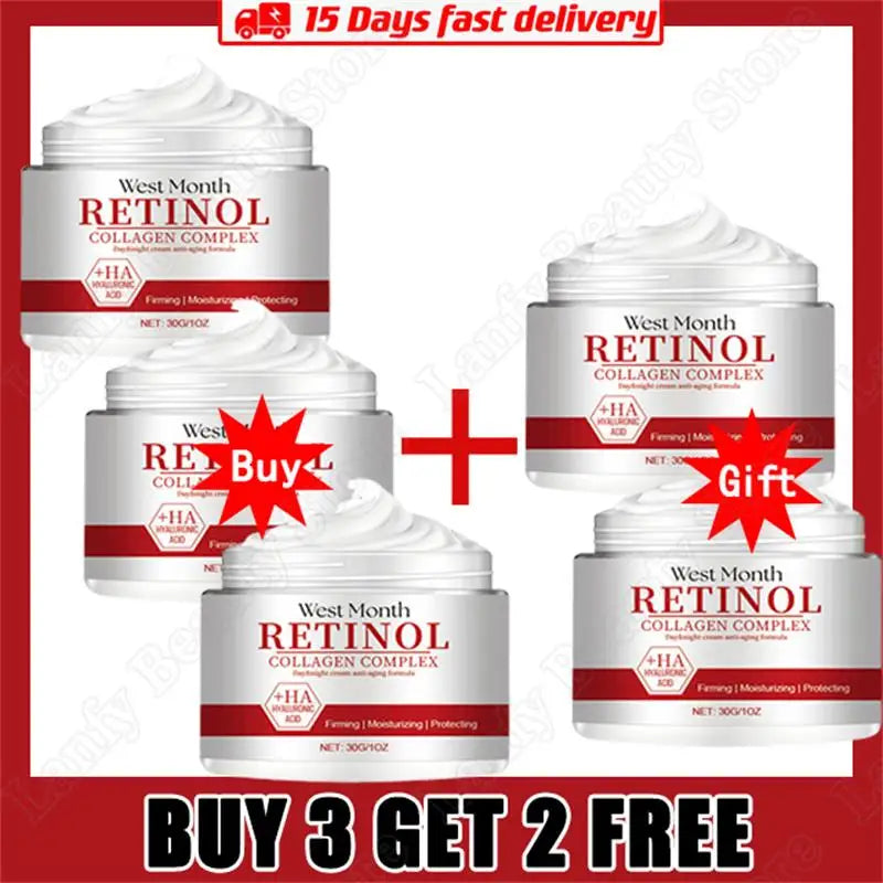 Instant Wrinkle Remover Face Cream Collagen Lifting Firming Fade Fine Lines Anti-Aging Whitening Moisturizing Korean Cosmetics