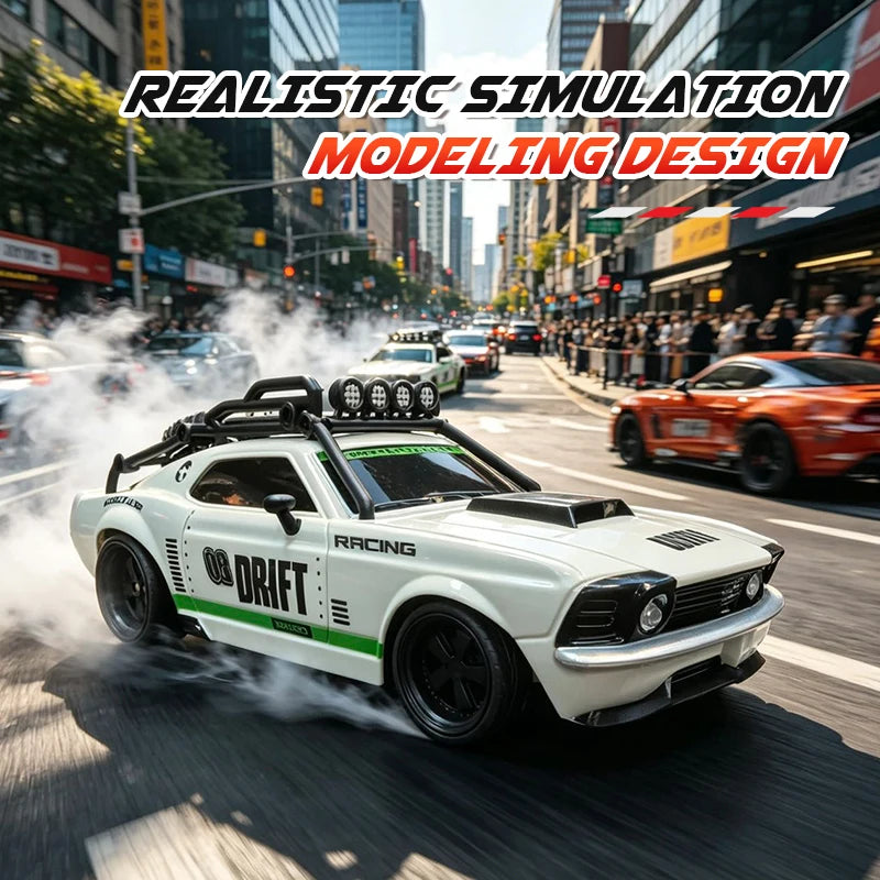 2026 RC Car 1/18 Scale Retro Remote Control Car with Light