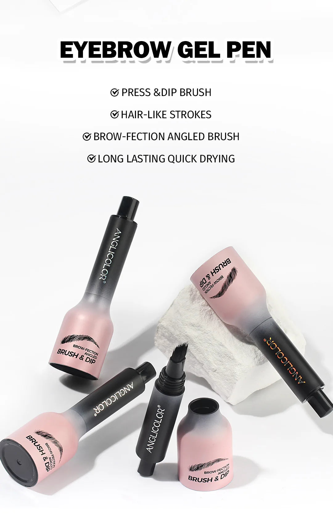 Waterproof Eyebrow Pencil - 4 Prong Tip Long Lasting