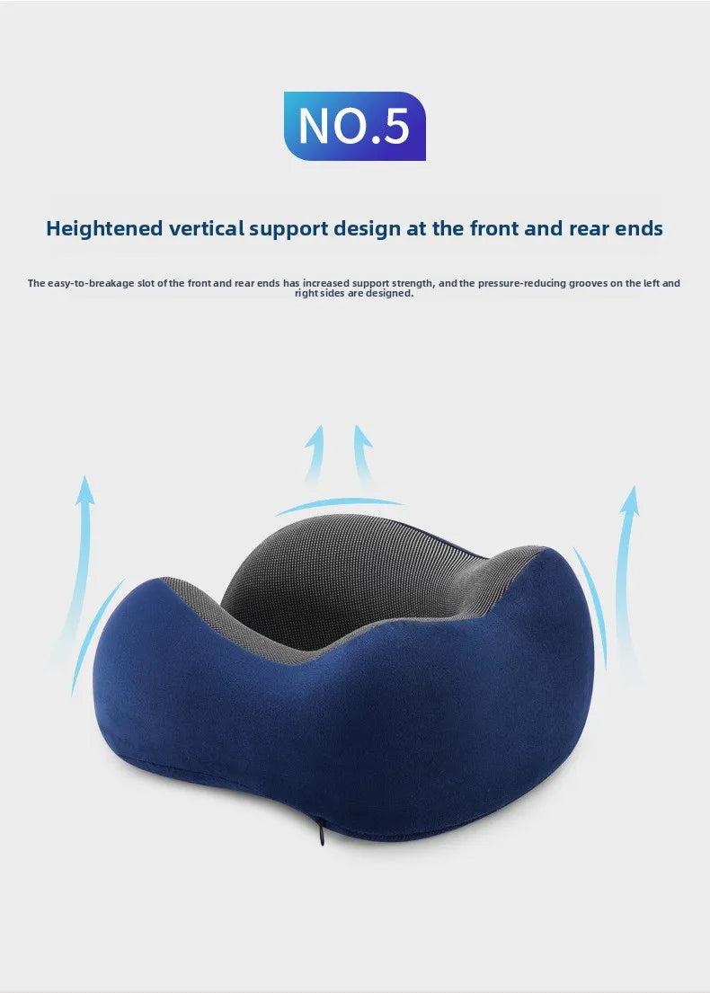 U Shaped Memory Foam Travel Neck Pillow - Soft & Comfortable for Travel