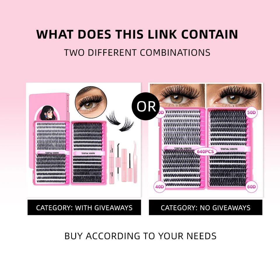 640 - Piece Professional Eyelash Extension Kit