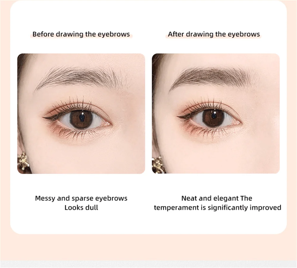 Waterproof Eyebrow Tattoo Pencil with Brush - Dark Coffee