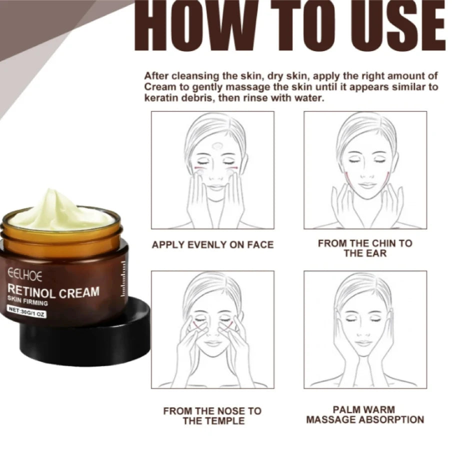 Retinol Wrinkle Remover Face Cream-Anti-Aging Lifting Moisturizing.