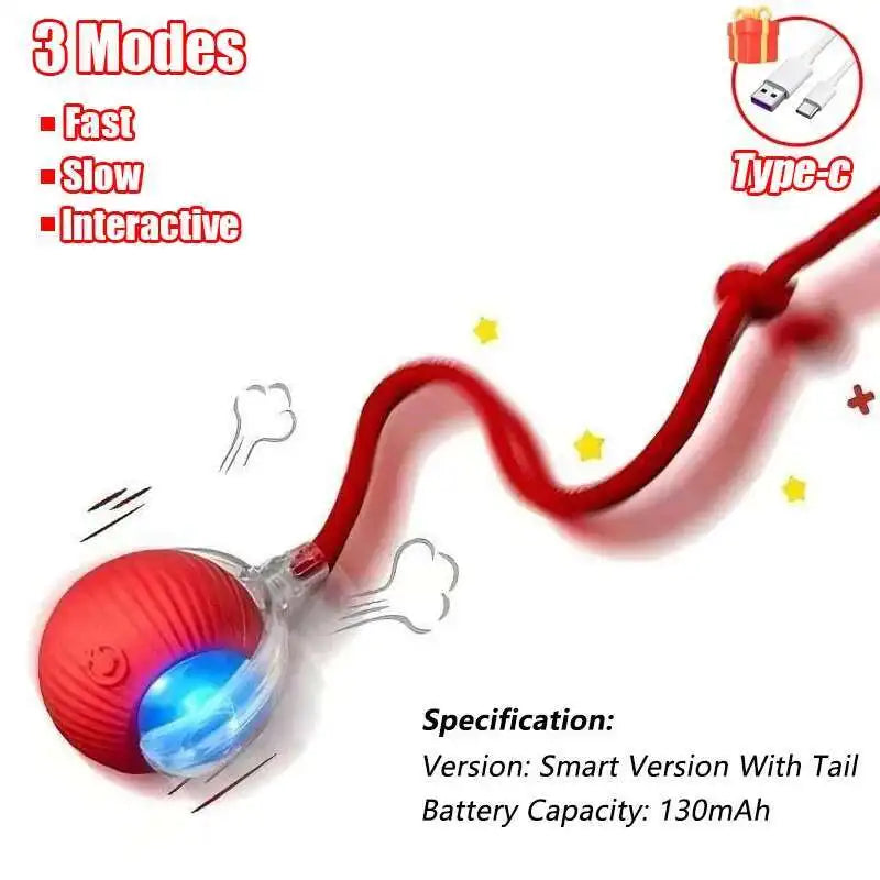Smart Dog Interactive Ball Toy- Automatic Rolling Electric Ball for Dogs & Cats