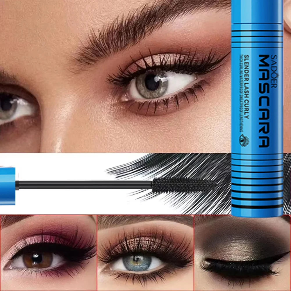 Waterproof Lengthening Mascara - Silk Fiber Formula for Volume & Length
