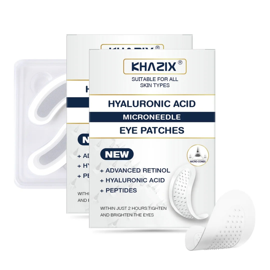Retinol Microneedle Eye Patches with Hyaluronic Acid - Aging Under Eye Treatment