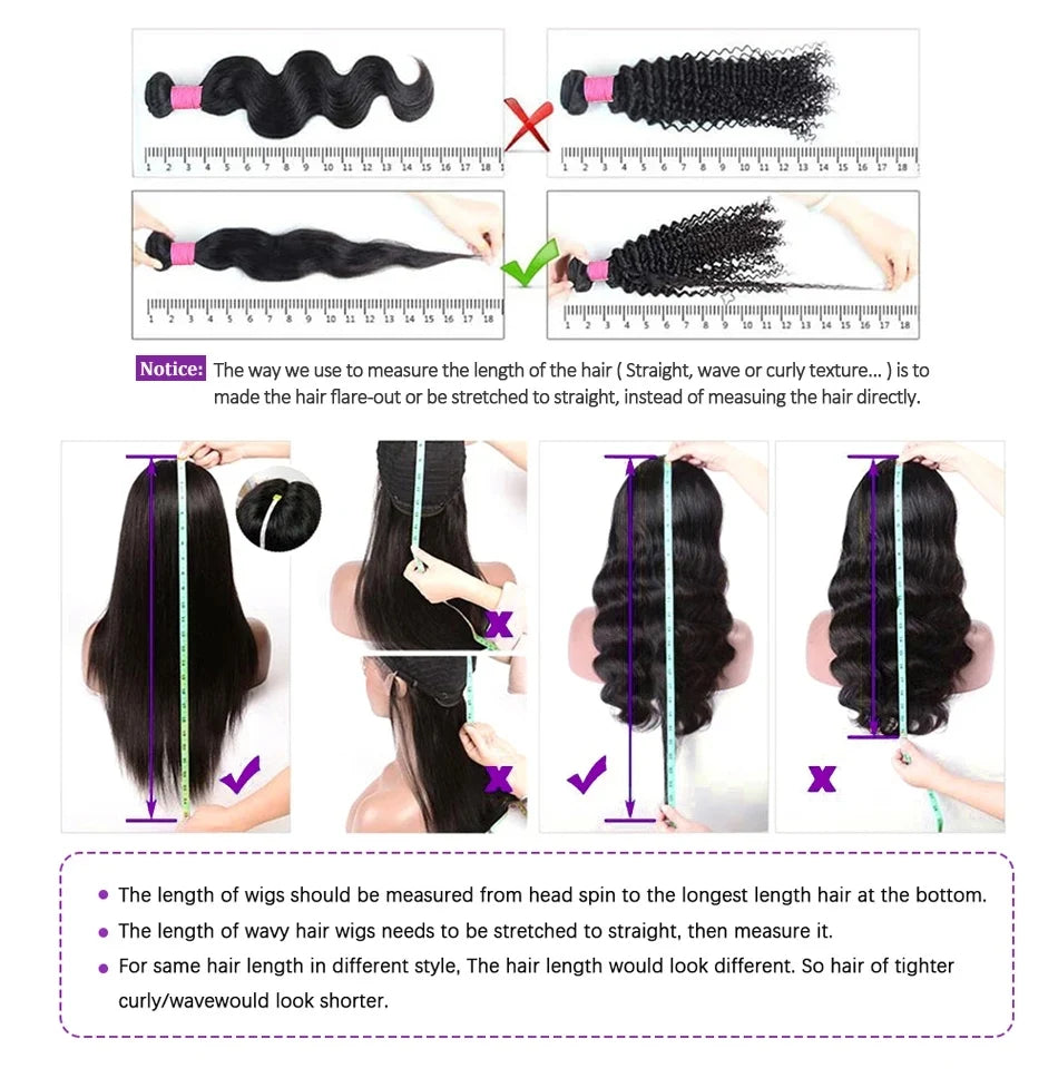 Chocolate Brown Deep Wave Lace Front Wig- 13x6 Frontal & 4x4 Closure 20-40 Inch
