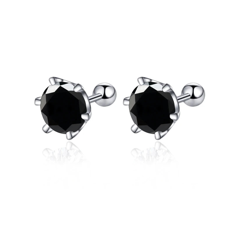 Moissanite Stud Earring - D Color 925 Sterling Silver for Women