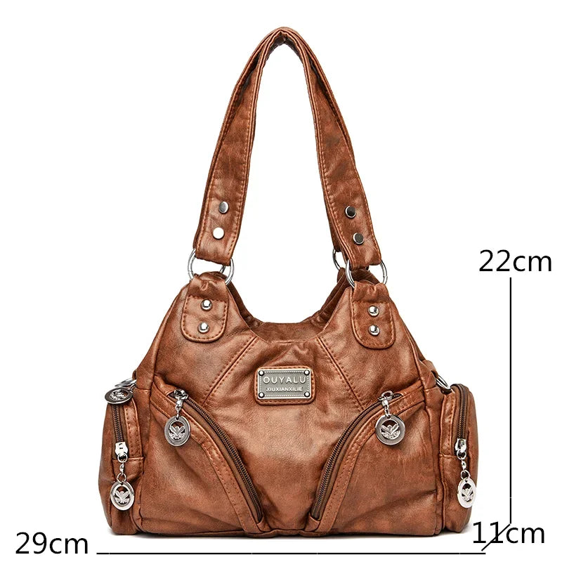 Luxury Soft Pu Leather Crossbody Bag Mini Shoulder & Tote Bag for Women Designer Handbags