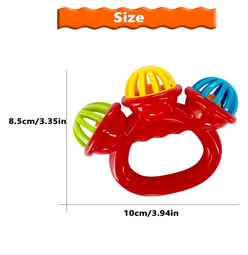 Baby Hand Rattle Ball Toy for Newborns 1-4 PCS