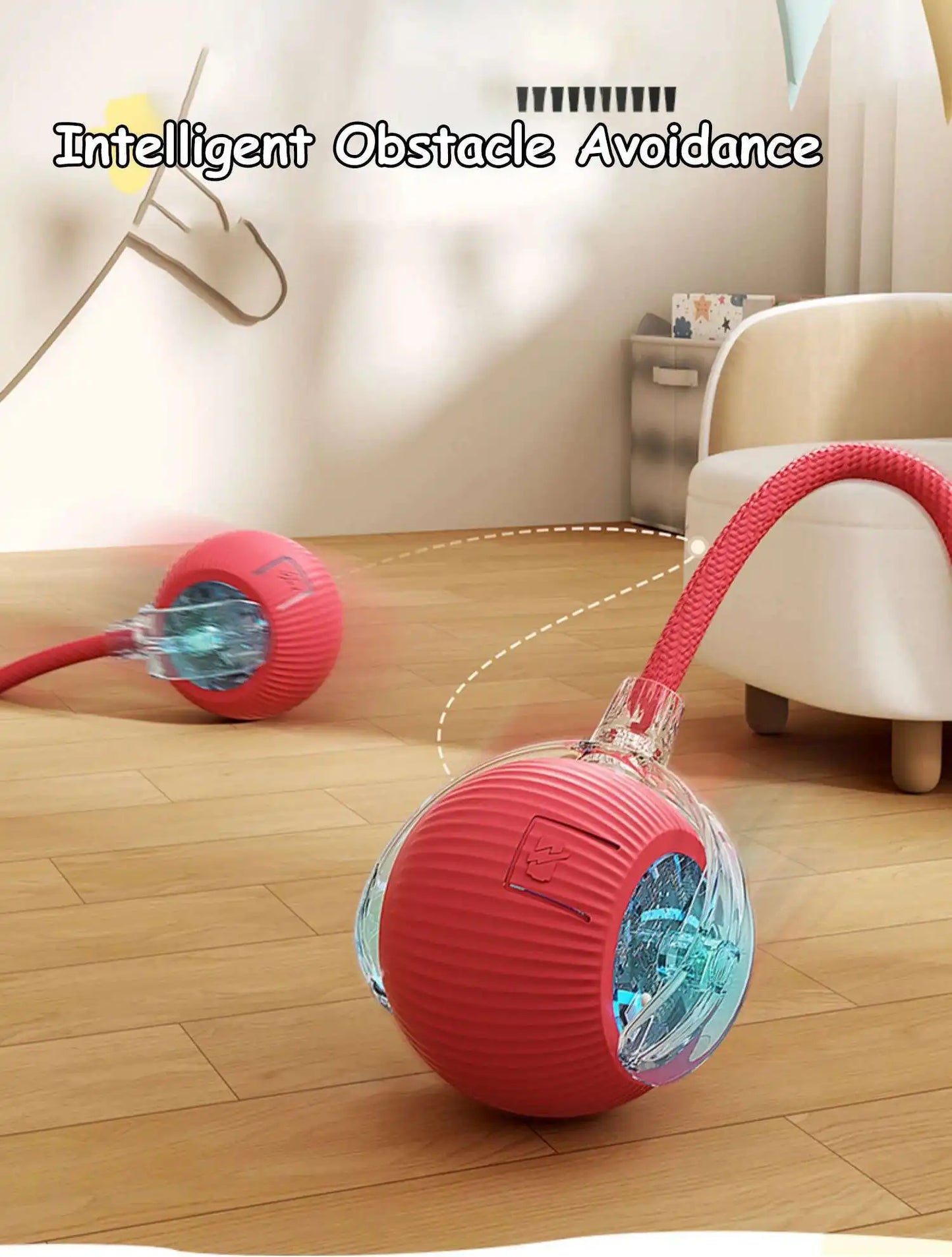 Smart Dog Interactive Ball Toy- Automatic Rolling Electric Ball for Dogs & Cats