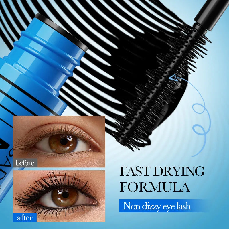 Waterproof Lengthening Mascara - Silk Fiber Formula for Volume & Length