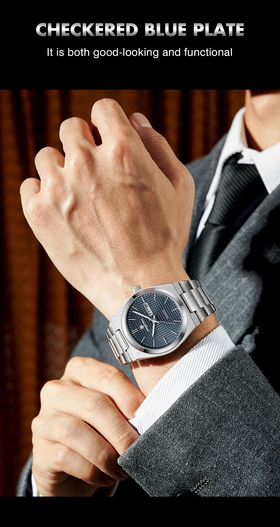 PAAZOMU Luxury Men's Chronograph Watch - Luminous, Waterproof, Dat Display
