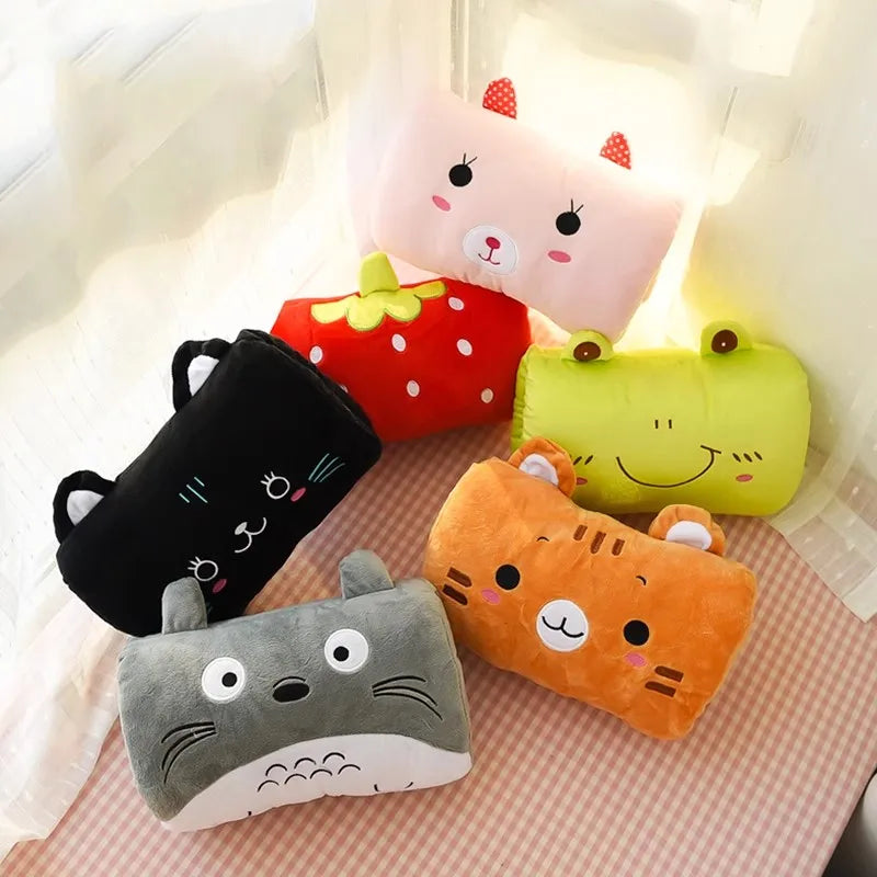Kids Cartoon Plush Hand Pillow & Hand Warmer - Cute Winter Arm Pillow Children's Gift