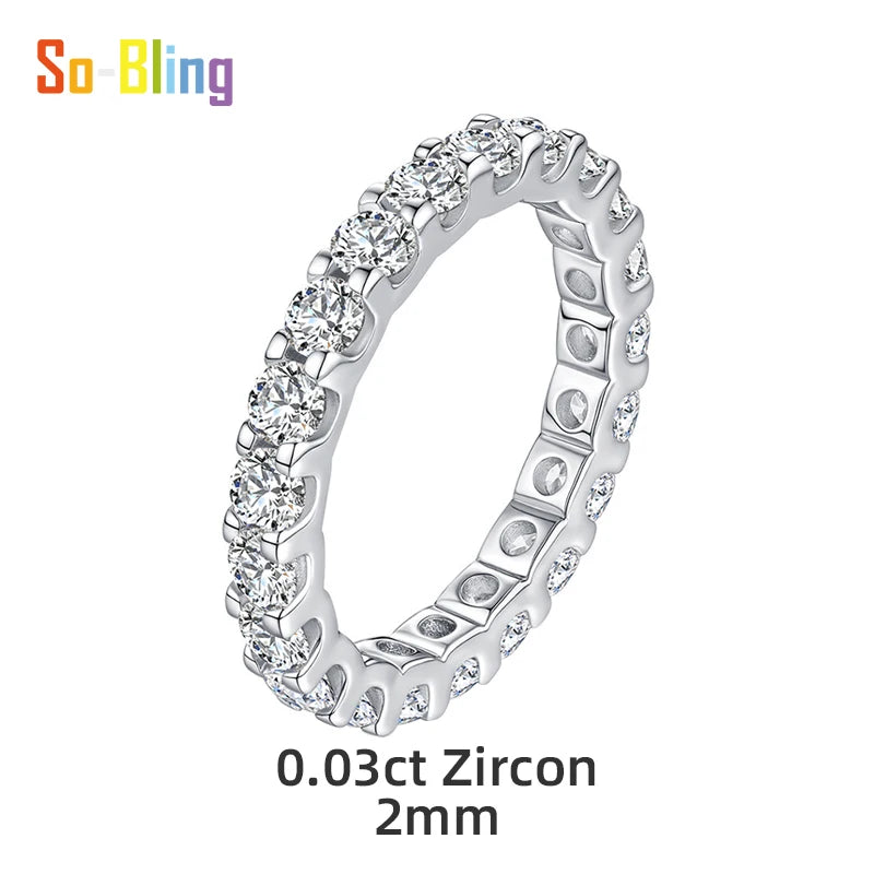So- Bling S925 Sterling Silver Ring for Women Cubic Zirconia Size 5-9