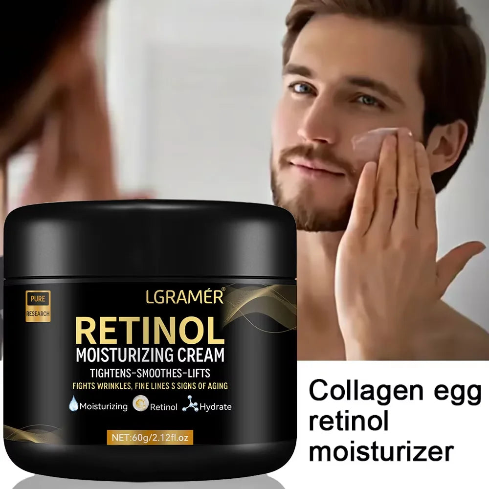 Men's Retinol Face Moisturizer- Anti- Aging & Hydrating Retinol Cream.