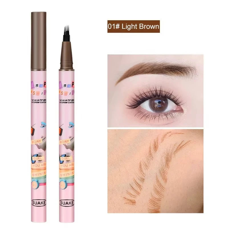 Waterproof Eyebrow Pencil - 4 Prong Tip Long Lasting