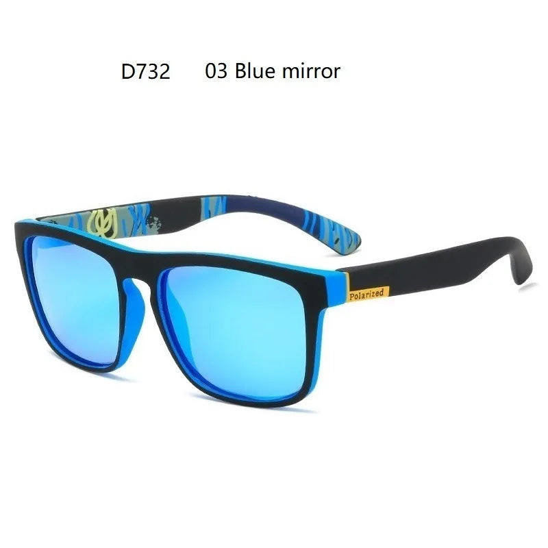 Fashion Square Polarized Sunglasses for Men- Vintage Designer UV400 Shades