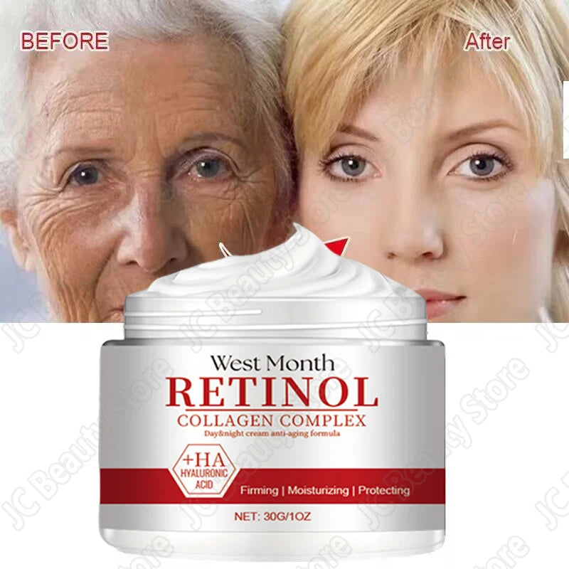 Instant Wrinkle Remover Face Cream Collagen Lifting Firming Fade Fine Lines Anti-Aging Whitening Moisturizing Korean Cosmetics