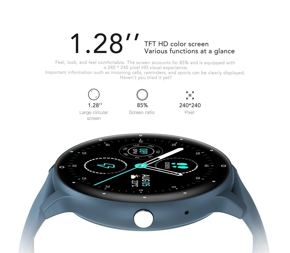 2025 Bluetooth Call Smartwatch - Fitness Tracker Heart Rate Monitor for Men & Women