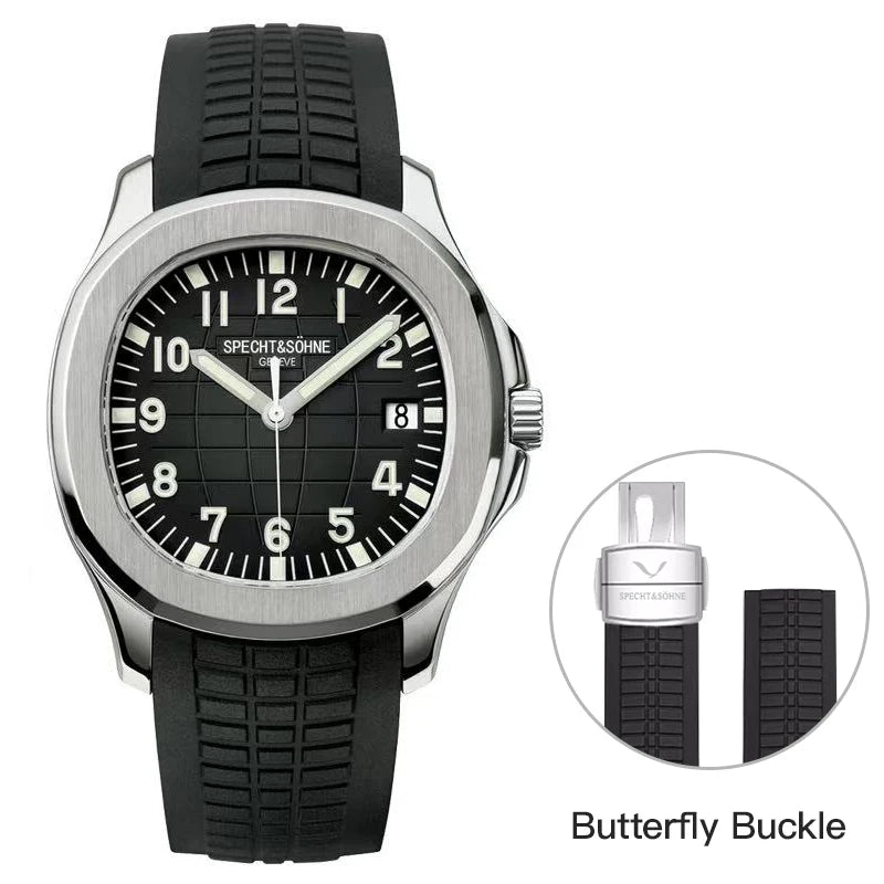 Specht & Shone Automatic Mechanical Sport Watch - Sapphire Crytal, Luminous 50M Waterproof