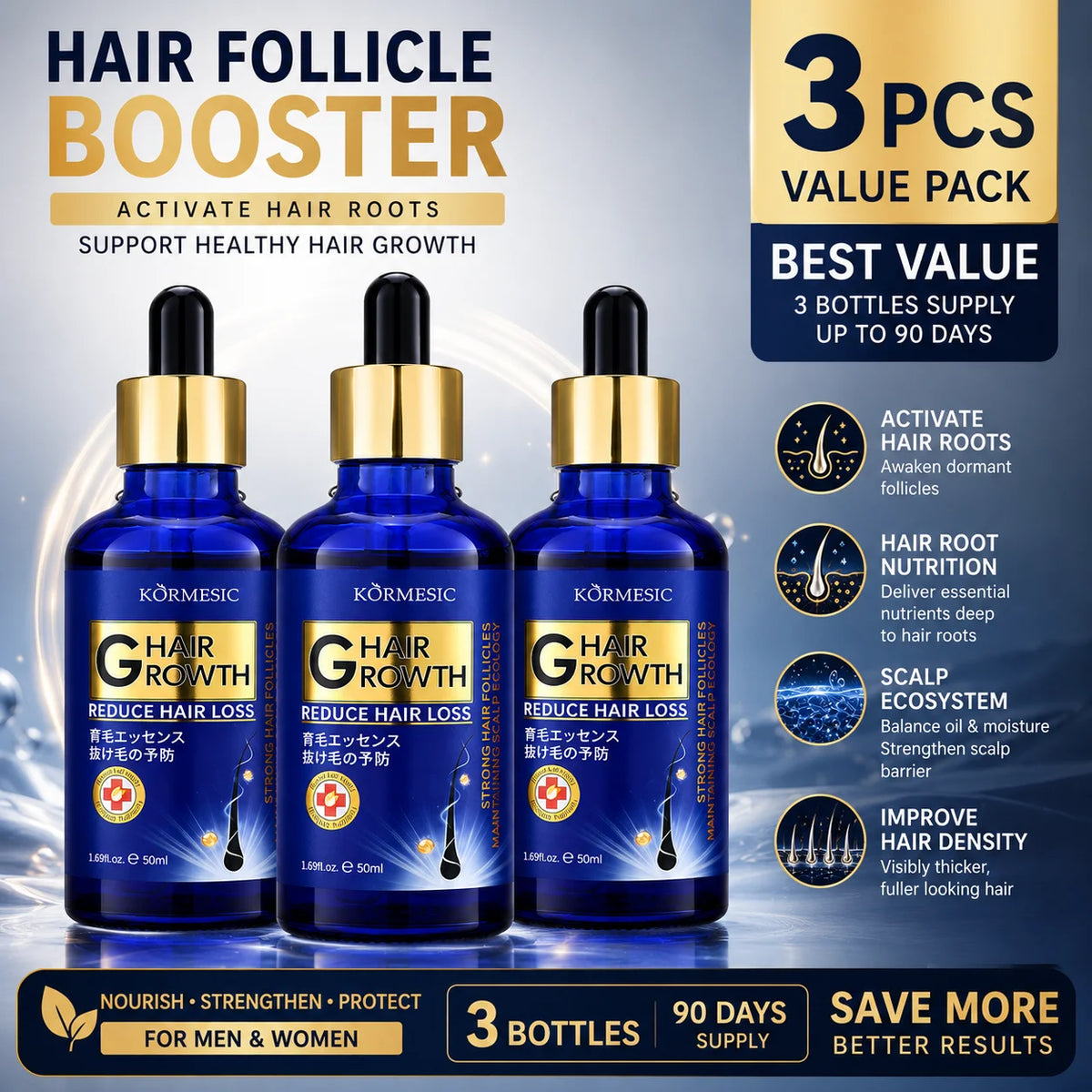 Hair Growth Serum Anti Hair Loss Treatment & Scalp Care Oil-50ml