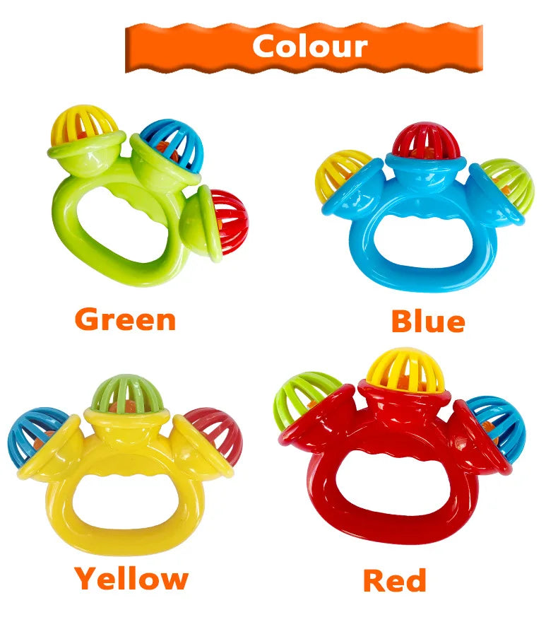 Baby Hand Rattle Ball Toy for Newborns 1-4 PCS