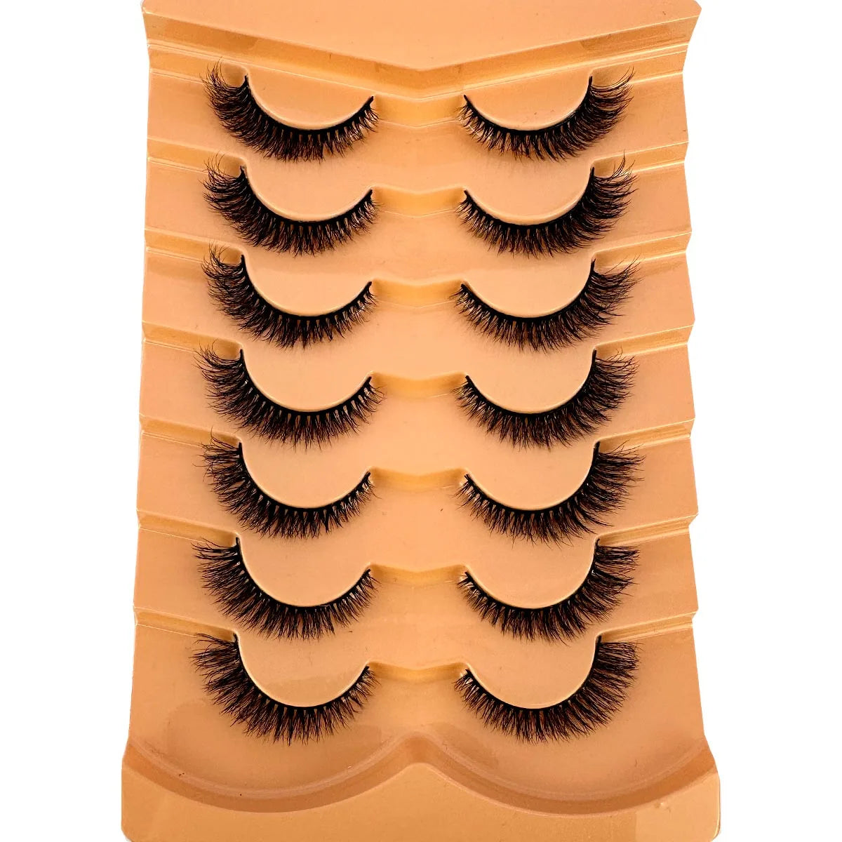 7 Pairs 3D Mink Full False Eyelashes Thick Dramatic Faux Lashes Wholesale Full Set