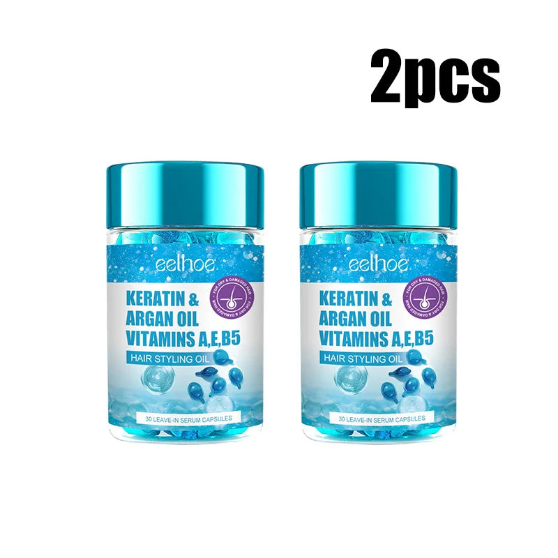 Magic Hair Vitamin Capsule Keratin Oil Deep Moisture & Frizz Control Hair Treatment