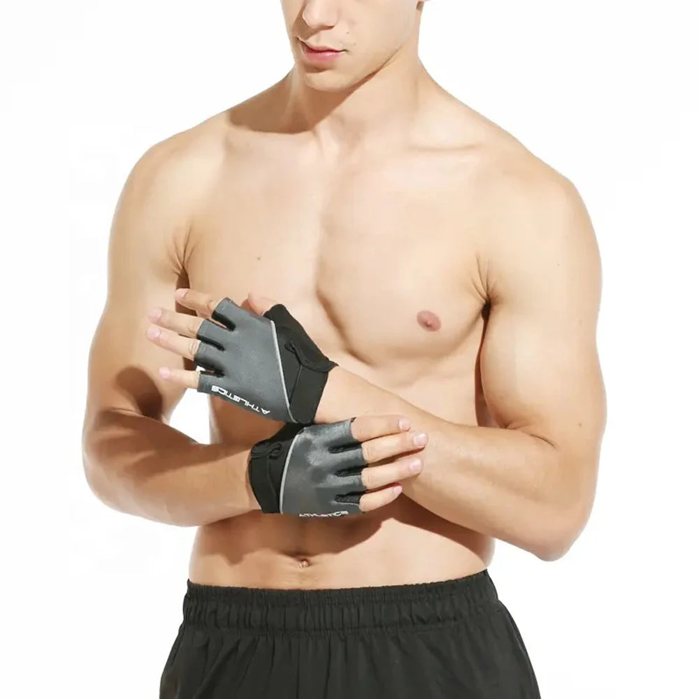 Breathable Cycling & Gym Gloves Fingerless Workout Gloves for Men & Women