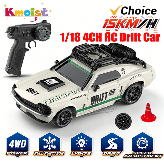 2026 RC Car 1/18 Scale Retro Remote Control Car with Light