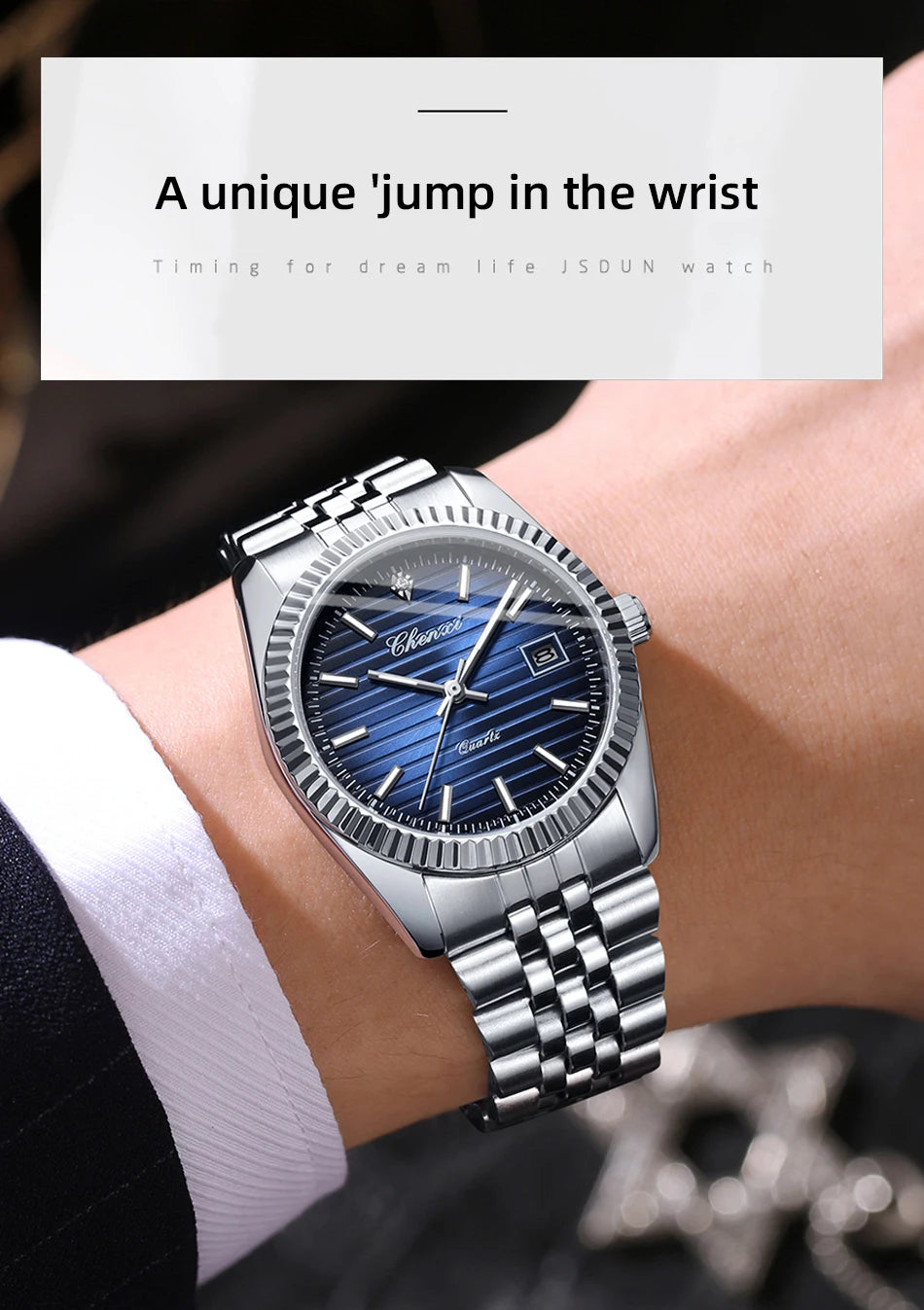 Men's Luxury Sport Watch- Date Display, Casual & Business Style