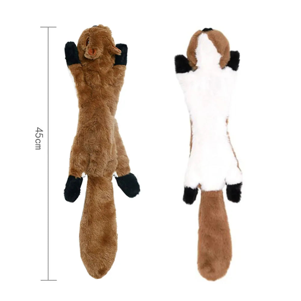 Funny Simulated Animal Plush Squeaky Dog Toy – Stuffingless Chew Toy for Dogs