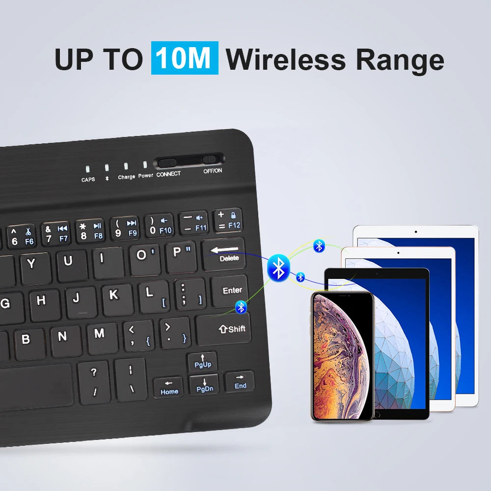 Wireless Bluetooth Keyboard & Mouse Combo- Rechargeable Set for MacBook, iPad, PC & Tablet