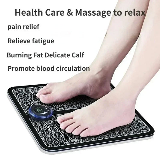 Electric EMS Foot Massager Pad Electrical Muscle Stimulation Foot Massager USB Charging Portable