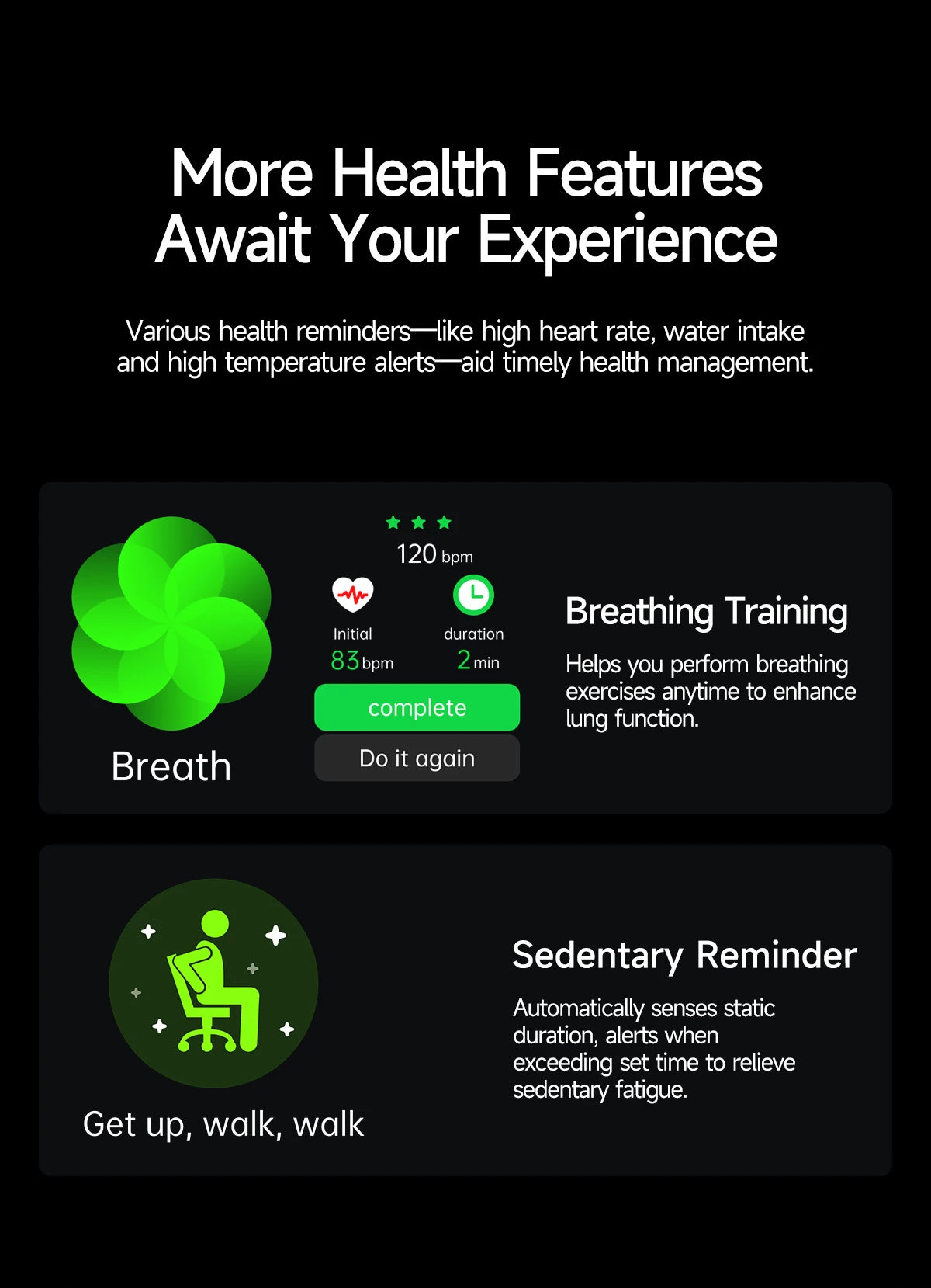 2025 Nursing Grade Laser Therapy Smartwatch- ECG PPG Blood Pressure Uric Acid Monitor