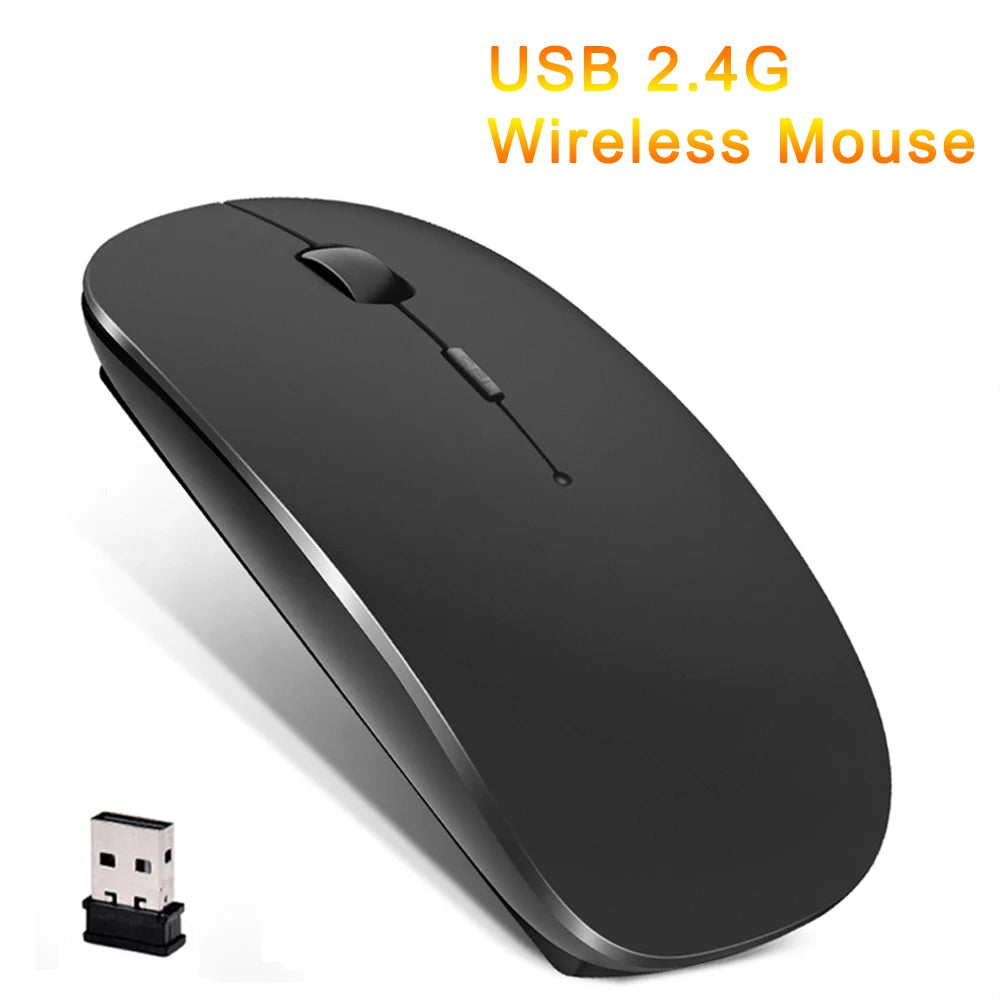 Wireless Bluetooth Keyboard & Mouse Combo- Rechargeable Set for MacBook, iPad, PC & Tablet