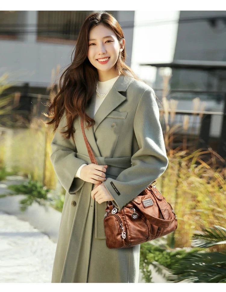 Luxury Soft Pu Leather Crossbody Bag Mini Shoulder & Tote Bag for Women Designer Handbags