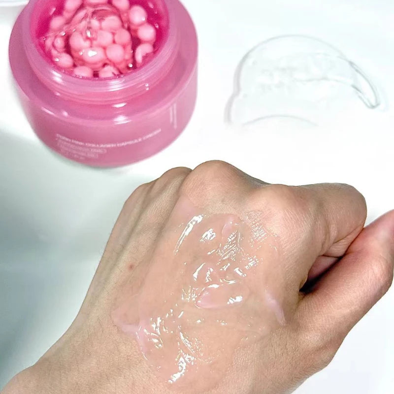 PDRN Pink Collagen Capsule Cream-Niacinamides & Skin Renewal Moisturizer