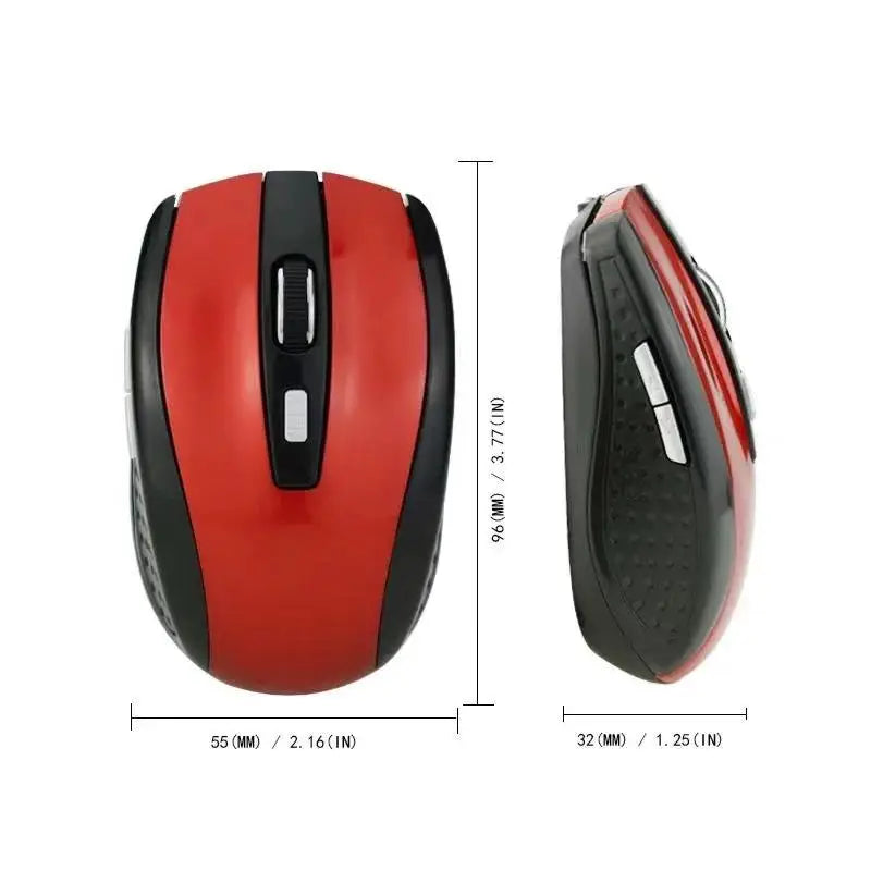 2.4G Wireless Mouse - Silent Portable Rechargeable Ergonomic Computer Mouse