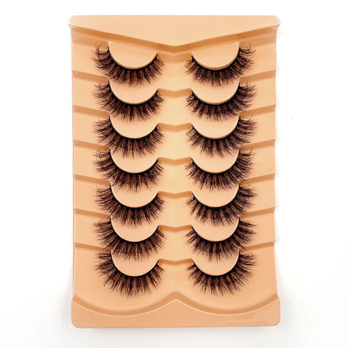 7 Pairs 3D Mink Full False Eyelashes Thick Dramatic Faux Lashes Wholesale Full Set