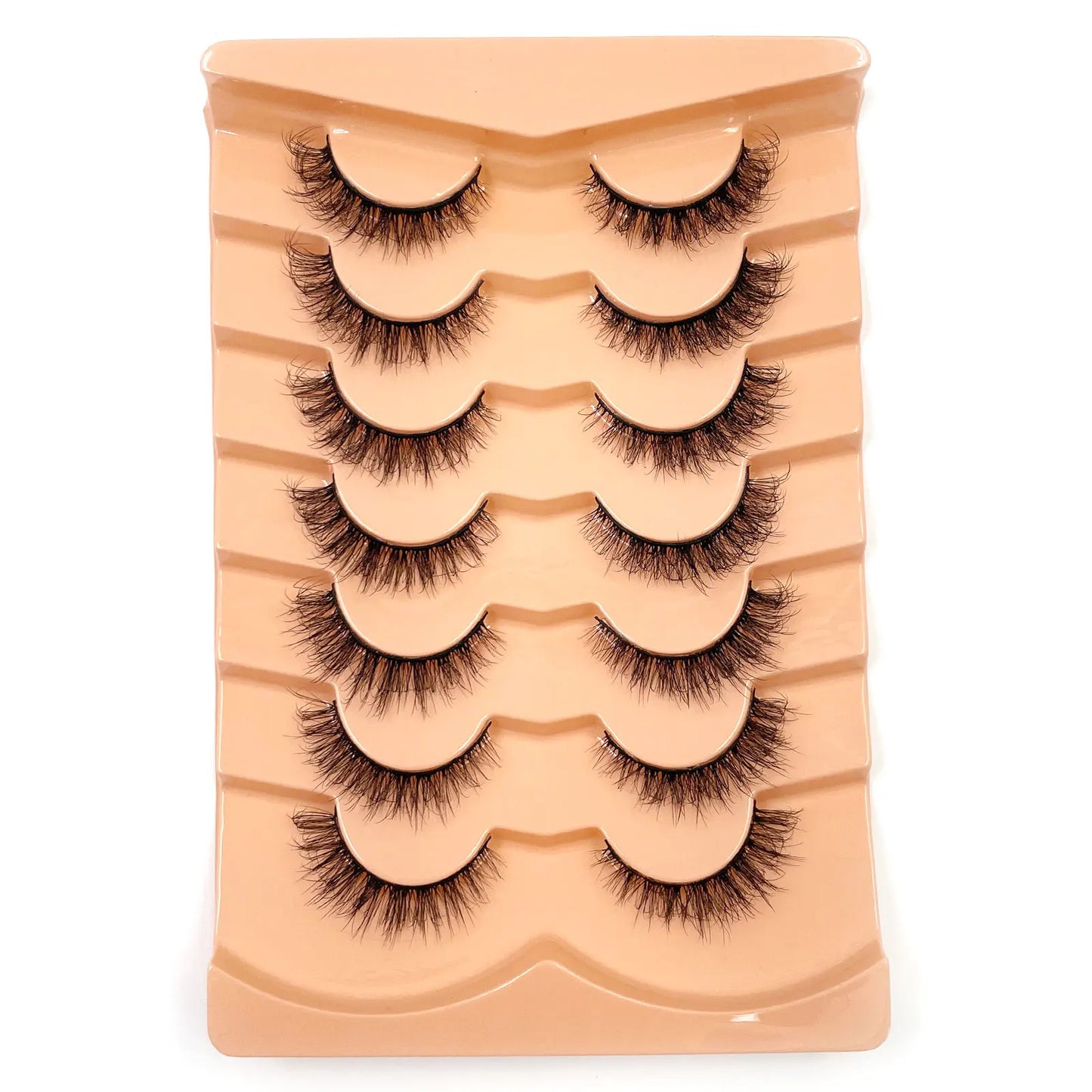 7 Pairs 3D Mink Full False Eyelashes Thick Dramatic Faux Lashes Wholesale Full Set