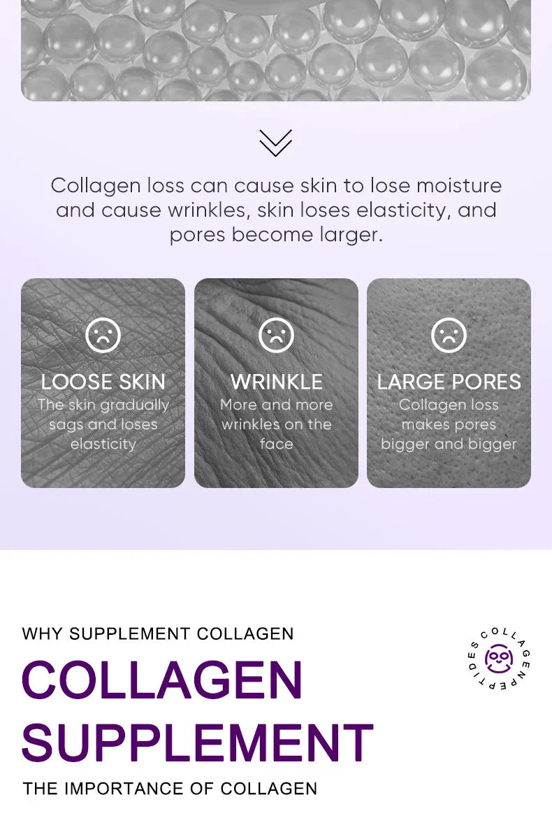 Collagen Anti-Aging Facial Mask Hydrating, Brightening & Wrinkle Repair