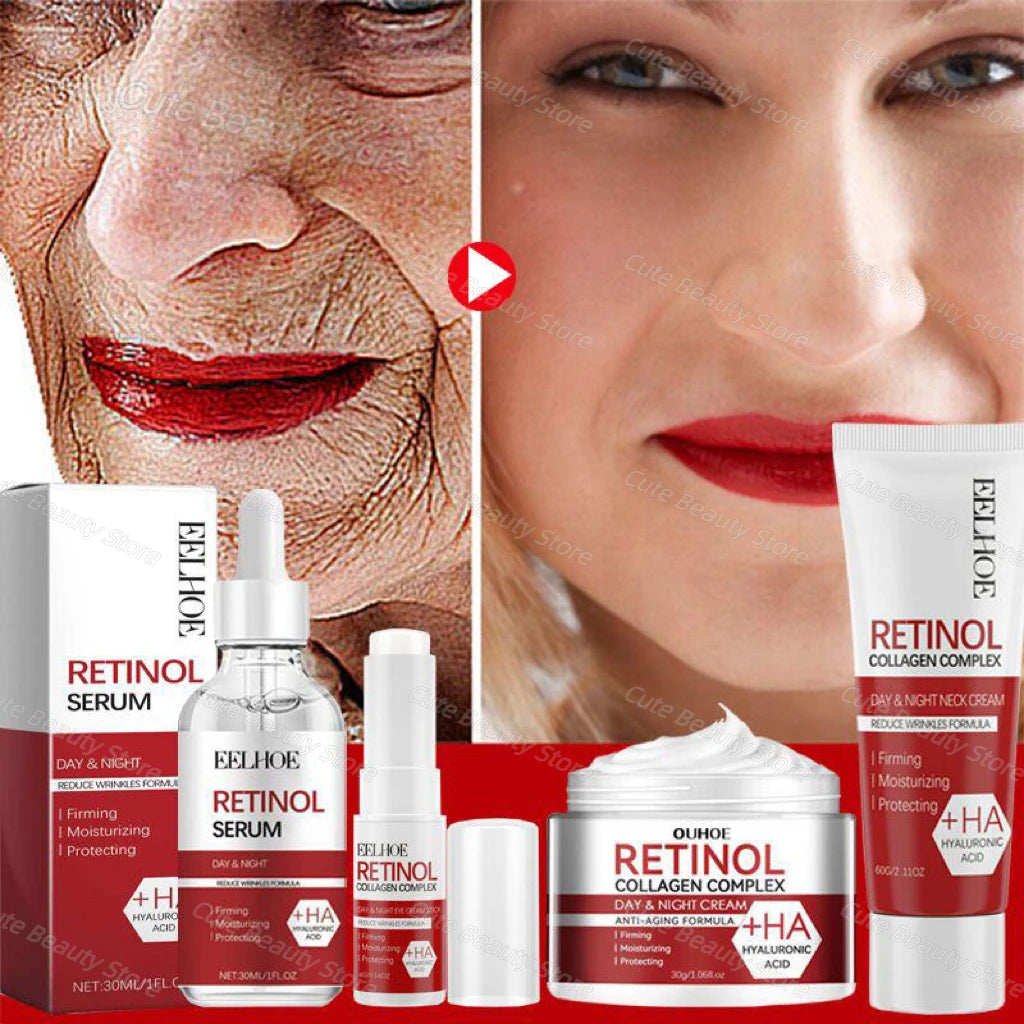 Retinol Skin Care Serum Set - Hydrating & Brightening
