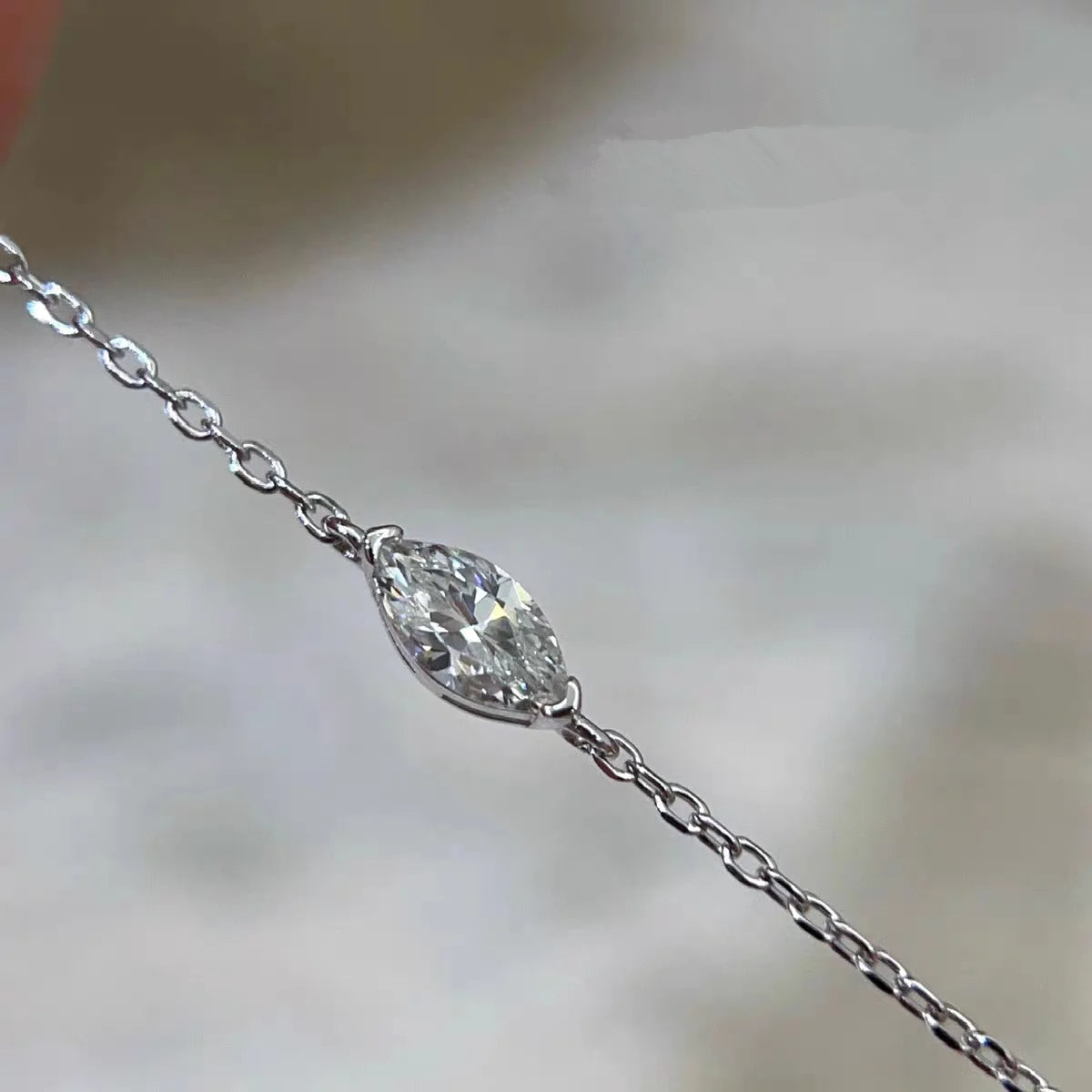 925 Sterling Silver 14K Gold Geometric Zirconia Bracelet Luxury Women's Jewelry